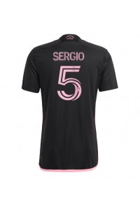 Fotbalové Dres Inter Miami Sergio Busquets #5 Venkovní Oblečení 2023-24 Krátký Rukáv